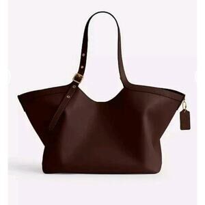 NWT COACH Gramercy Tote B4 Maple Brown/Gold Leather Shoulder Bag Tote